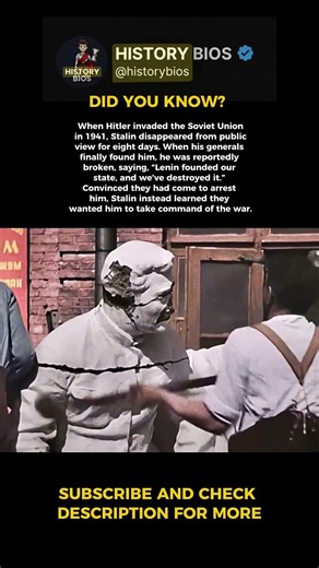 Stalin hid from Hitler