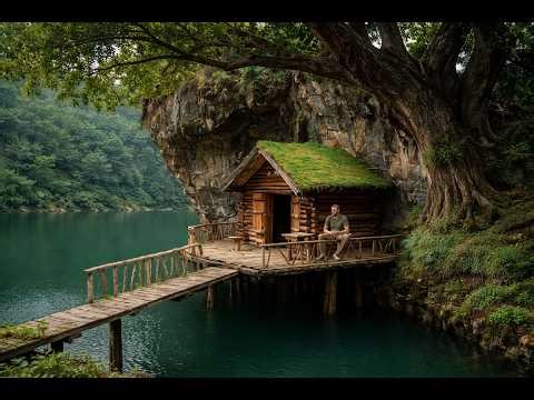 5 Days Alone – Building a Hidden Jungle Shelter by a Huge Waterfall