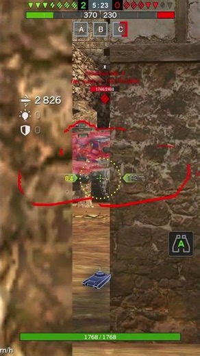 ドイツ最強駆逐は謎ポジ隙間からこちらを見ている👀⁉️ #shortswotblitz #wotblitz #танкблиц #wotb #tanksblitz #worldoftanksblitz