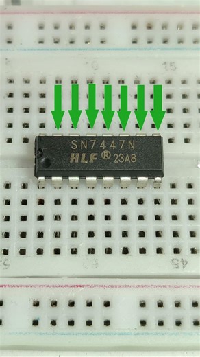 Don't connect the SN7447N incorrectly! ⚠️ #electronics