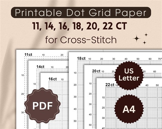 Dot Grid Paper Bundle: 11-22 Count, US Letter & A4 (PDF) - Etsy