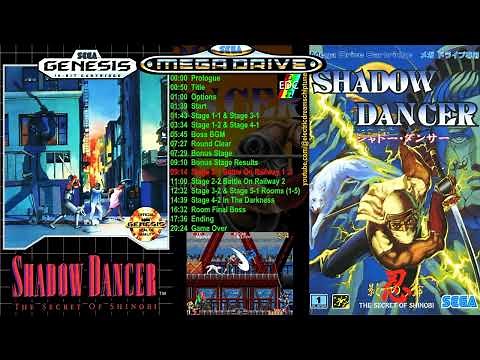 Shadow Dancer OST- Stage 2-1 Battle On The Railway -Genesis / Mega Drive Shinobi soundtrack (1990)