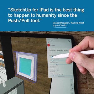 Work in 3D anywhere – from the job site to the office or on the go – with SketchUp for iPad. See why our users love it! | SketchUp