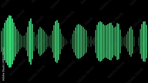 Sound wave icon, podcast player interface, music symbol. Monochrome simple sound wave on transparent background. ound line graph. 911 call visualization, voice