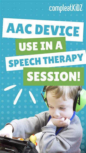 A look into a speech therapy session using an AAC device! An Augmentative and Alternate Communication (AAC) device is a communication tool that helps children share their wants, needs, and thoughts when spoken language is limited or still developing. It works by letting a child tap words or pictures that the device speaks aloud, giving them a clear and reliable way to communicate! For many parents, navigating communication with a nonverbal child can feel overwhelming, but sessions like this show