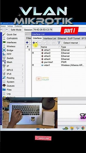 How to Configure Mikrotik VLANs in 1 Minute! 🔥 #shorts