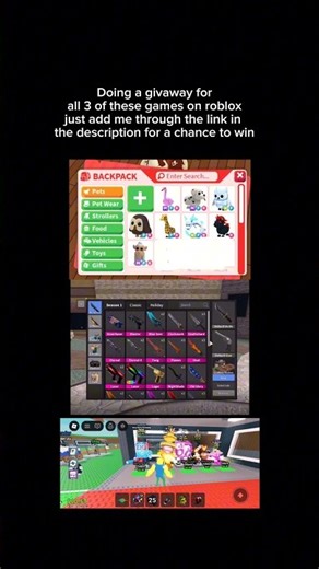 Doing a huge givaway in all these games!