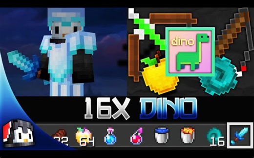 Dino [16x] MCPE PvP Texture Pack by phried