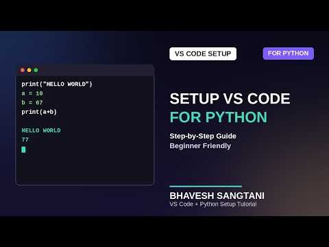 How to Install VS Code & Set Up Python (2026) – Step-by-Step Guide