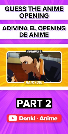 Segunda parte! puedes adivinar de que anime es el opening? #fypage #fyp #FYP #onepiece #parati #Anime #foryoupage #foryou #opening #shingekinokyojin #dragonball #naruto #viral #youtube #anime #miparati