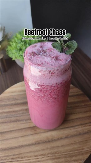 Beetroot Chaas | Healthy Pink Summer Drink in 5 Minutes 🌿💗 #shorts