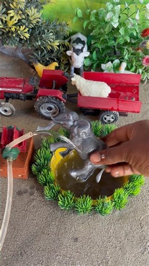 DIY tractor video mini water pump science project #shorts #youtubeshorts #minitractor #viral