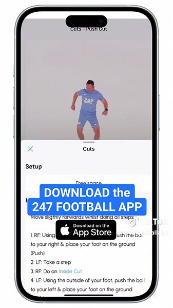 247 Football app on TikTok