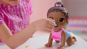 Watch Baby Alive Lil Snacks, Black Hair Doll on Amazon Live