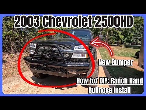 How to / DIY: Installing a Ranch hand Bumper on a Chevy🚚🔧