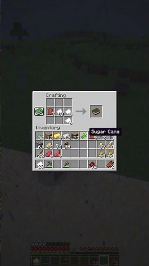 bookshelf full crafting guide from sugar cane to books in Minecraft tutorial