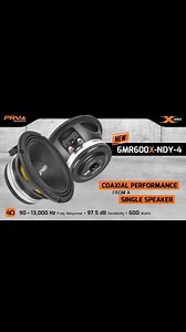 3.2K views · 27 reactions | its extreme output eliminates the need for a high frequency compression driver in the system, providing 2-way coaxial performance from a single speaker!  This midrange takes performance to the next level with its wide frequency bandwidth, high output! #PRVAudio #BestInItsClass | PRV Audio | Facebook