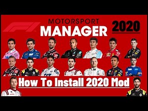 Motorsport Manager - How To Install The 2020 Manager Mod