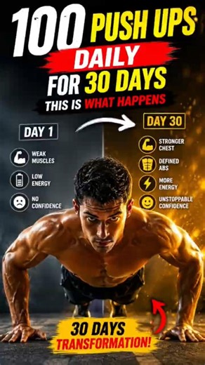 What Happens If You Do 100 Push-Ups Every Day for 30 Days? 💪