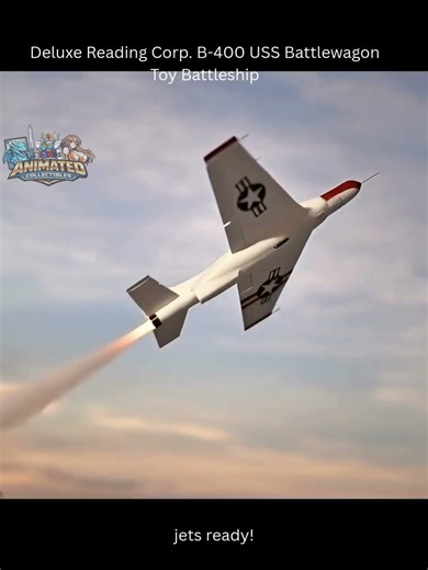 Deluxe Reading Corp B-400 USS Battlewagon Toy Battleship AI Animated