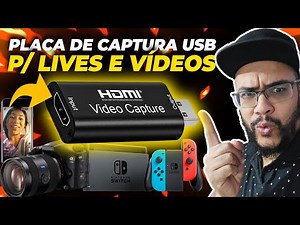 Placa de Captura HDMI USB Rullz é Boa? Aprenda como usar Placa de Captura USB para Lives e Vídeos.