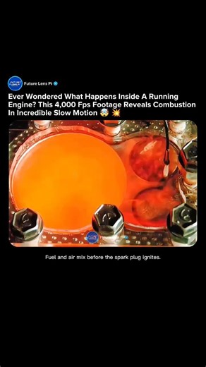 See Inside a Combustion Engine at 4,000 FPS 🔥#engine #combustion #tech #shorts