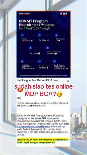 full kisi-kisi tes online MDP (Management Development Program) BCA ada di link bio ya #BCA #MDPBCA #MDP #ManagementDevelopmentProgram #MTBCA