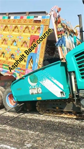 Laying of Asphalt Base course. #construction #highwaydevelopment #asphalt #civilengineering #highway