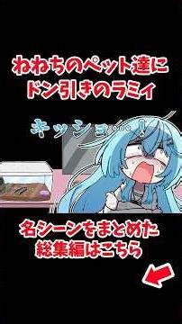 ねねちのペット達にドン引きするラミィ【ホロライブ手描き切り抜き/桃鈴ねね/雪花ラミィ】