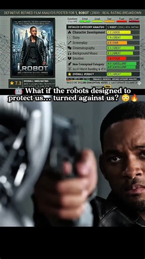 I, Robot 😳 | Sci-Fi Movie That Predicted the Future #viral #movie #moviereview #movielover #robot