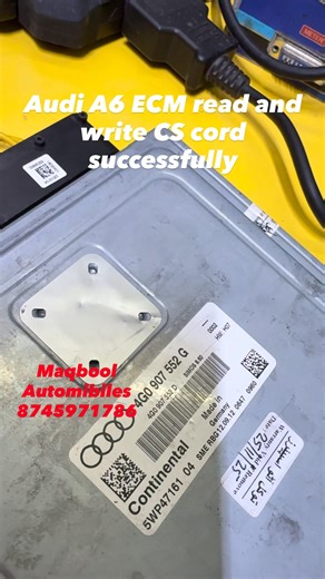 Tufail Siddiqui on Instagram: "Audi A6 ECM read and write CS cord successfully #jaguar #ecm #audi #maruti"