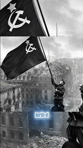 RAISING A FLAG OVER THE REICHSTAG #shorts #history