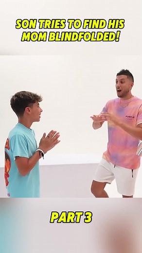 #Son Tries to Find his MOM Blindfolded!