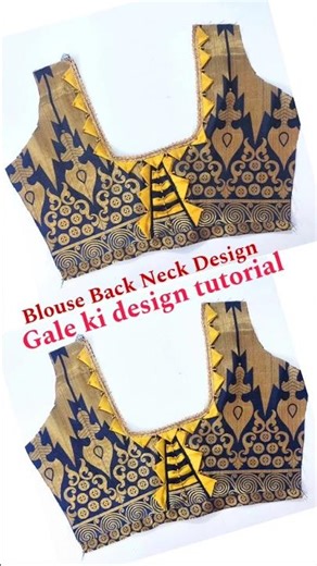 💯 Beautiful Gale ke Design Cutting and stitching tutorial👌#ytshorts #shorts #backneckdesign