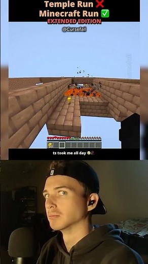 temple run in minecraft 🙏🙏