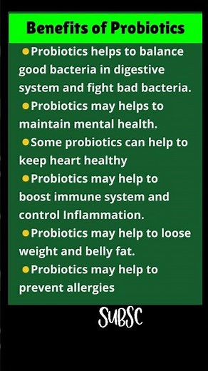 Top Benefits of Probiotics 🦠✨ #Probiotics #GutHealth #shorts