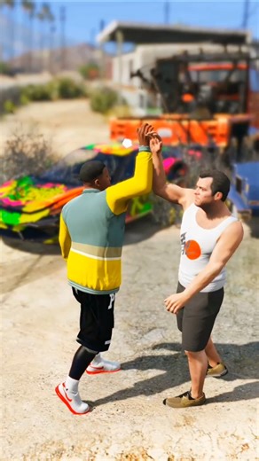 GTA 5 Moment | Franklin Swaps Trevor’s Car with a Shocking Twist #gta5