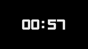 Download 1 minute countdown timer flat design, 1 minute timer, countdown timer, green screen timer, digital timer, for free