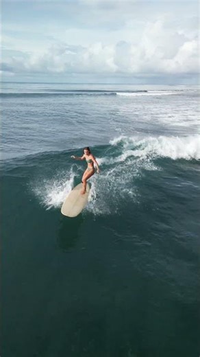 Longboarding on perfect waves