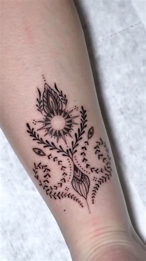 DEVIL'Z TATTOOZ | Best tattoo studio / artist in Delhi NCR India on Instagram: "An ornamental piece by @thedmtuniverse for a client passing through New Delhi on their way back home. This piece, though not an original design was readjusted from an existing reference to suit the placement better. These clean lines, made with patience and love is what you can expect from Pallavi if you choose to book an appointment with her at Devilz Tattooz! #WhereDelhiGetsInked #LessTalkMoreRock #DevilzOrNothing 