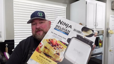 The BEST Waffle Breakfast Sandwich EVER! | Ninja Belgian Waffle Maker Recipes!