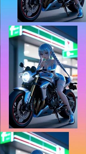 🔥 Stunning Anime Girl on Sport Bike | Futuristic Motorcycle Vibes in 4K! 🔥