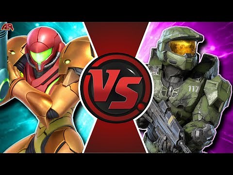 SAMUS vs MASTER CHIEF (Metroid VS Halo) | CARTOON FIGHT CLUB
