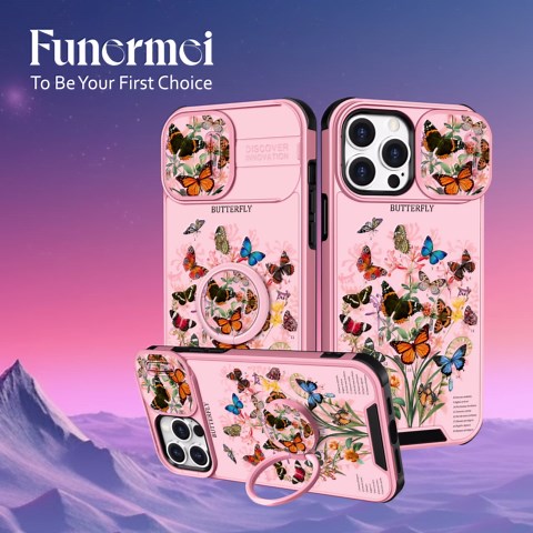 Funermei (2in1 for iPhone 15 Case for Boys Cute Men Phone Cover Cool Fun Funny Cartoon Game Kids Girls Black Unique Design with Camera Cover Funda for Apple for iPhone 15 Cases