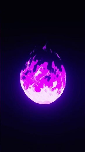 i made procedural stylized fire animation using only Blender 🥹 (w/ EEVEE) #3d #blender #animation