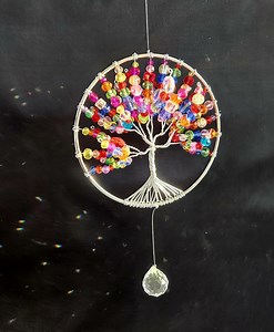 Tree of Life Suncatcher, Crystals, 3D - Etsy