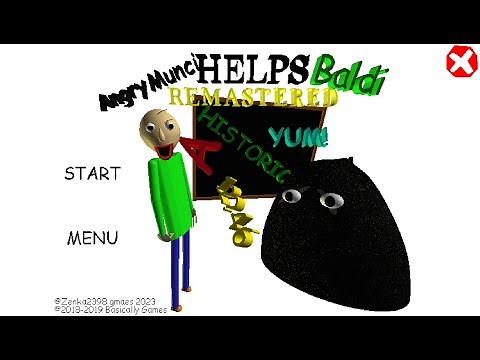 Angry Munci Helps Baldi. - Baldi's Basics Mod.
