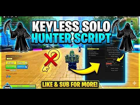 Solo Hunters SCRIPT - INSTA KILL - KILL AURA - AUTO RED GATE - AUTO BOSS - MORE!✅