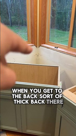 Recessed Corner Sink Base Cabinet at Milford Remodel #cabinetcreations #kitchen