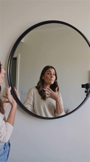 20-Inch Black Round Wall Mirror | Arbasa